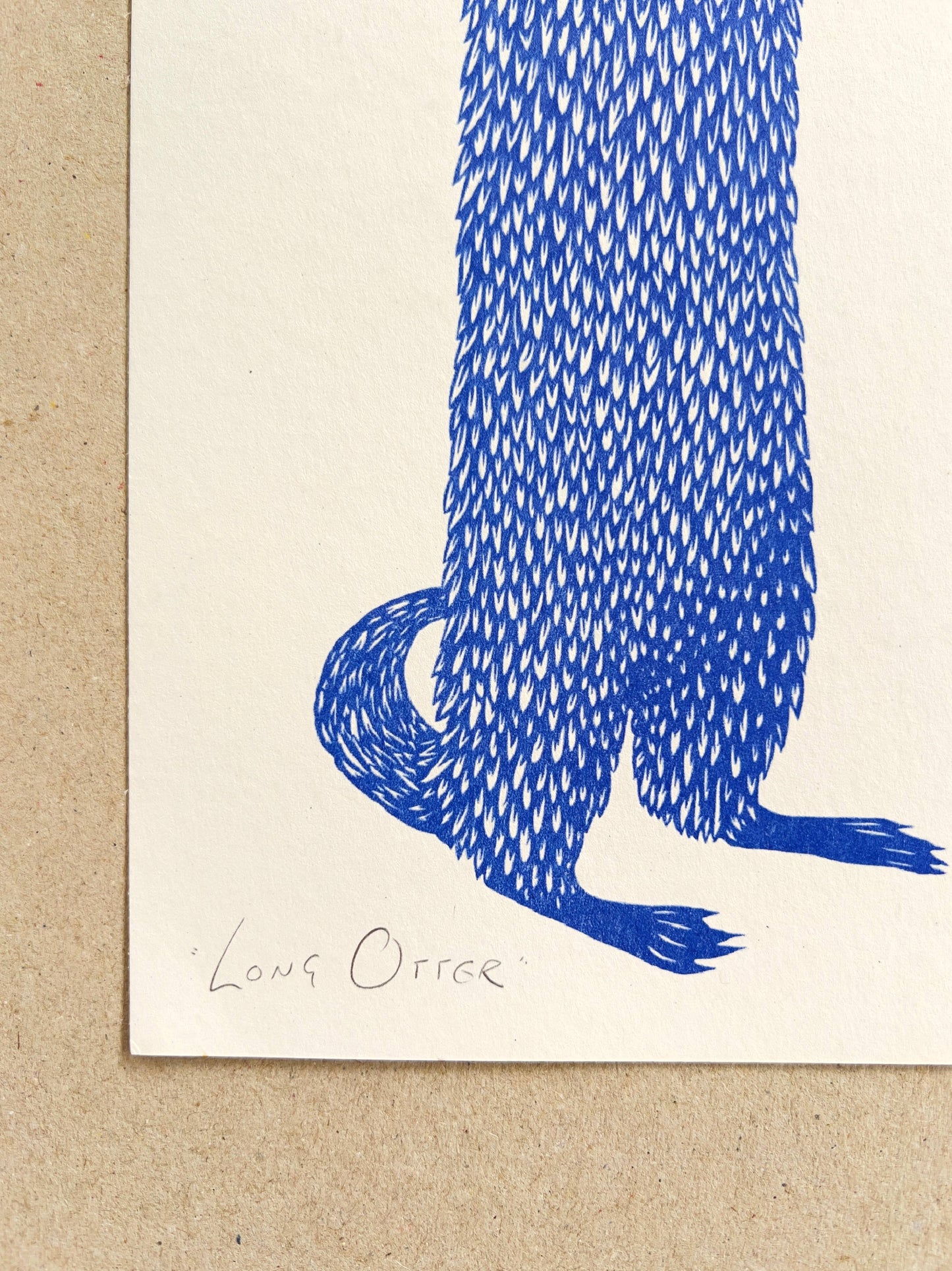 Long Otter by Strangford Prints