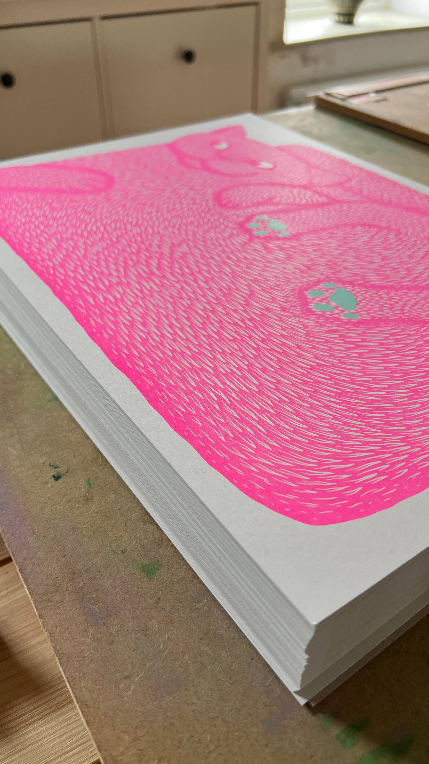 I’m Just A Paw Boy From A Paw Family Riso Print by Strangford prints