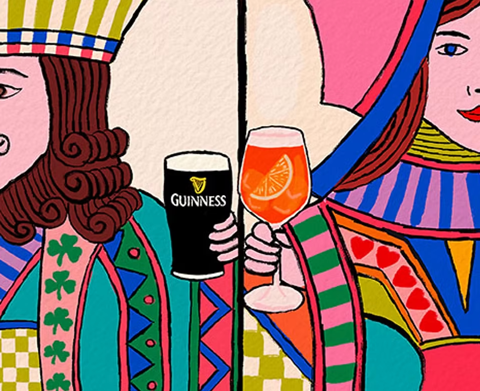 'King and Queen'print by Claudia McElhill (A4 Print Unframed)