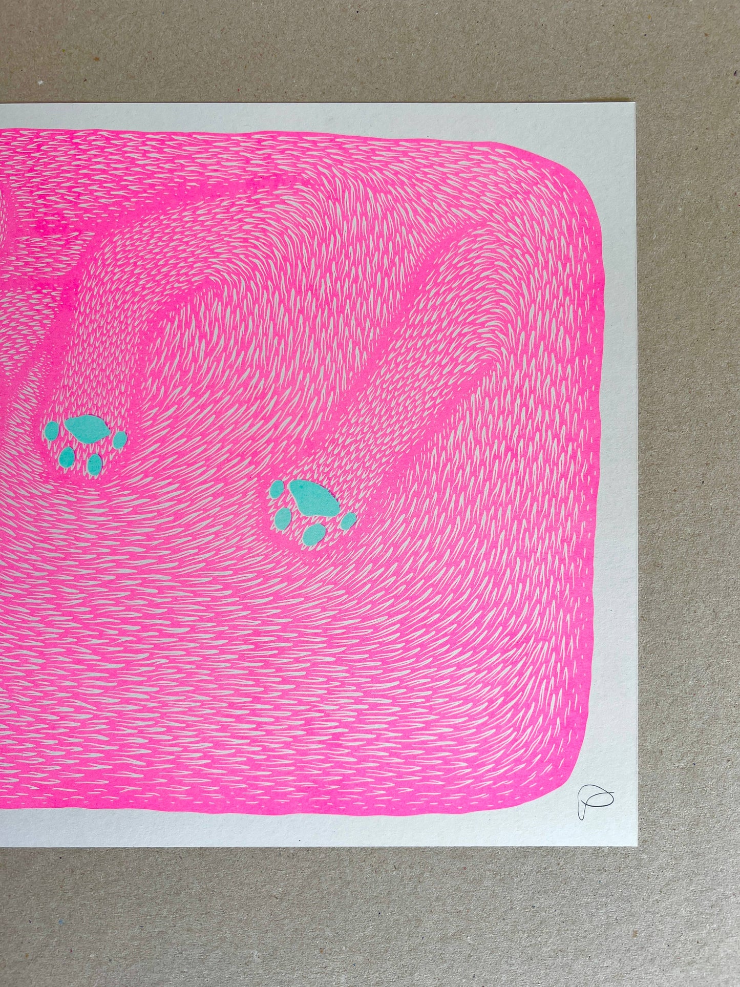 I’m Just A Paw Boy From A Paw Family Riso Print by Strangford prints