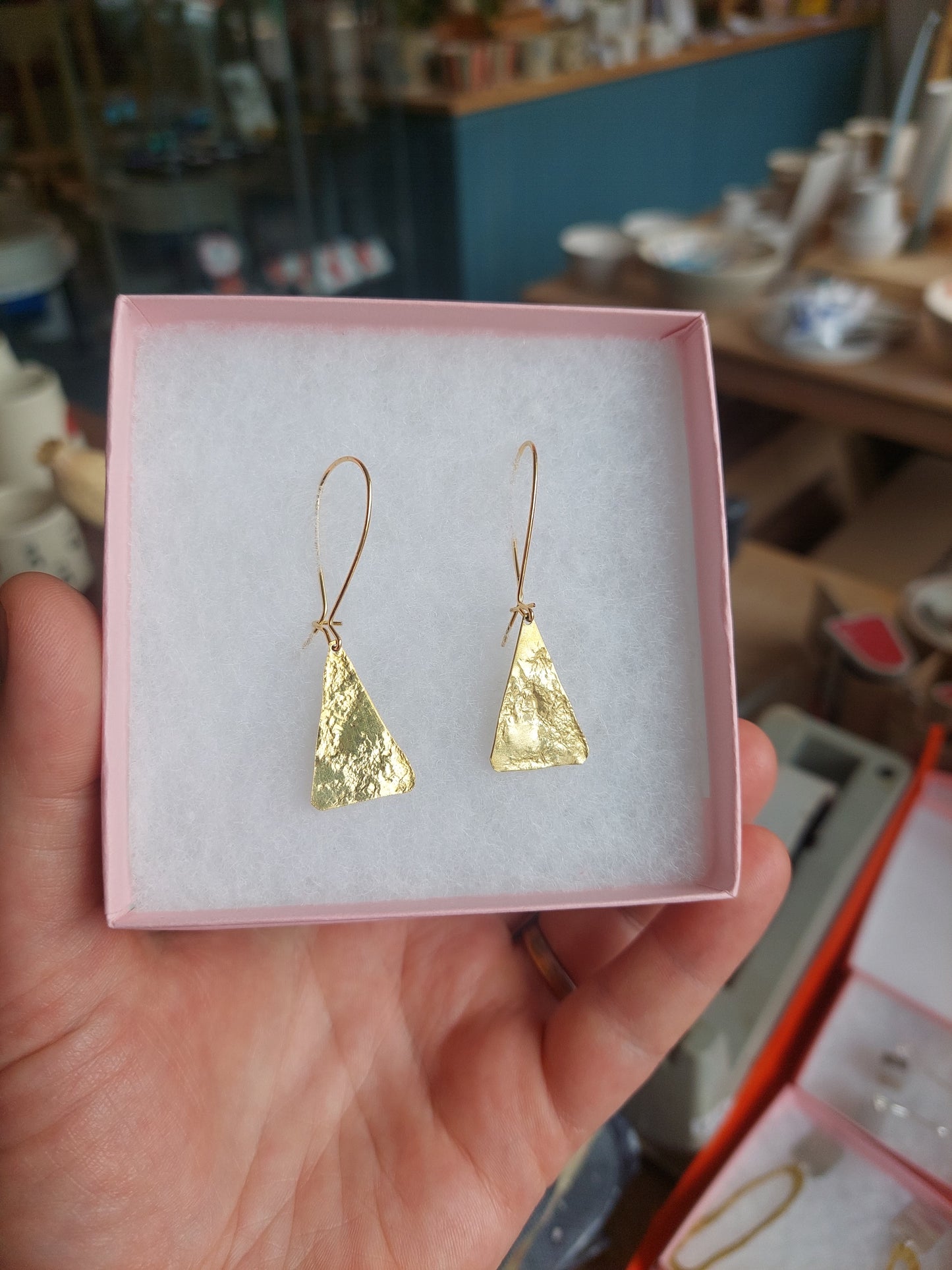 Earrings by Daki Daki Triangular