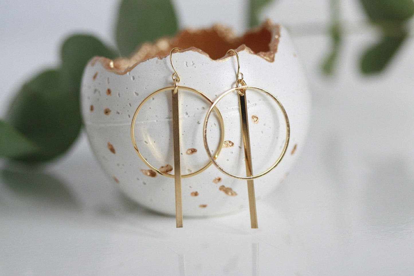 Delicate Geometric Earrings | Minimal