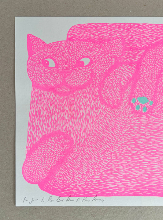 I’m Just A Paw Boy From A Paw Family Riso Print by Strangford prints