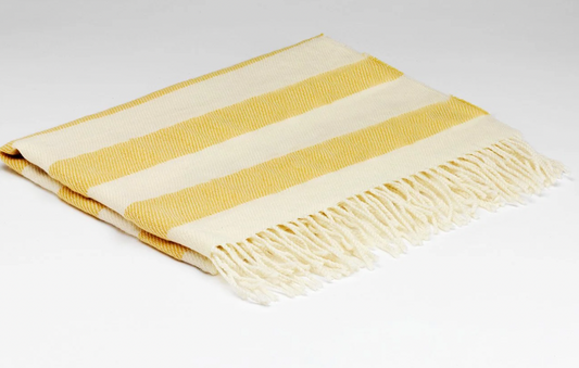 Lambswool BABY WHISPERING Blanket LEMON 