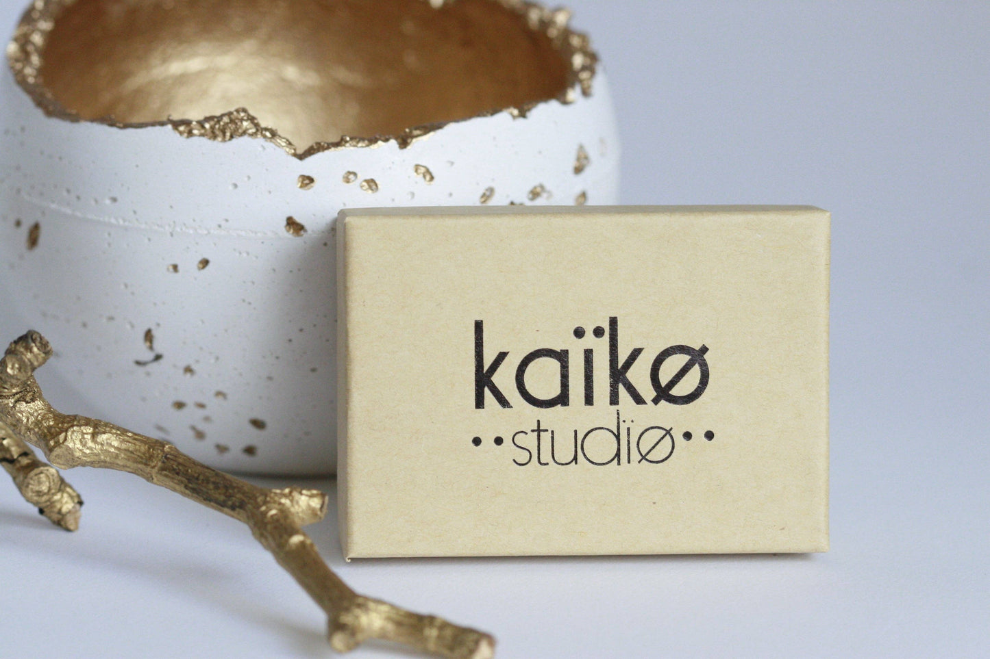 Brass Bead Hoop Earrings by Kaiko