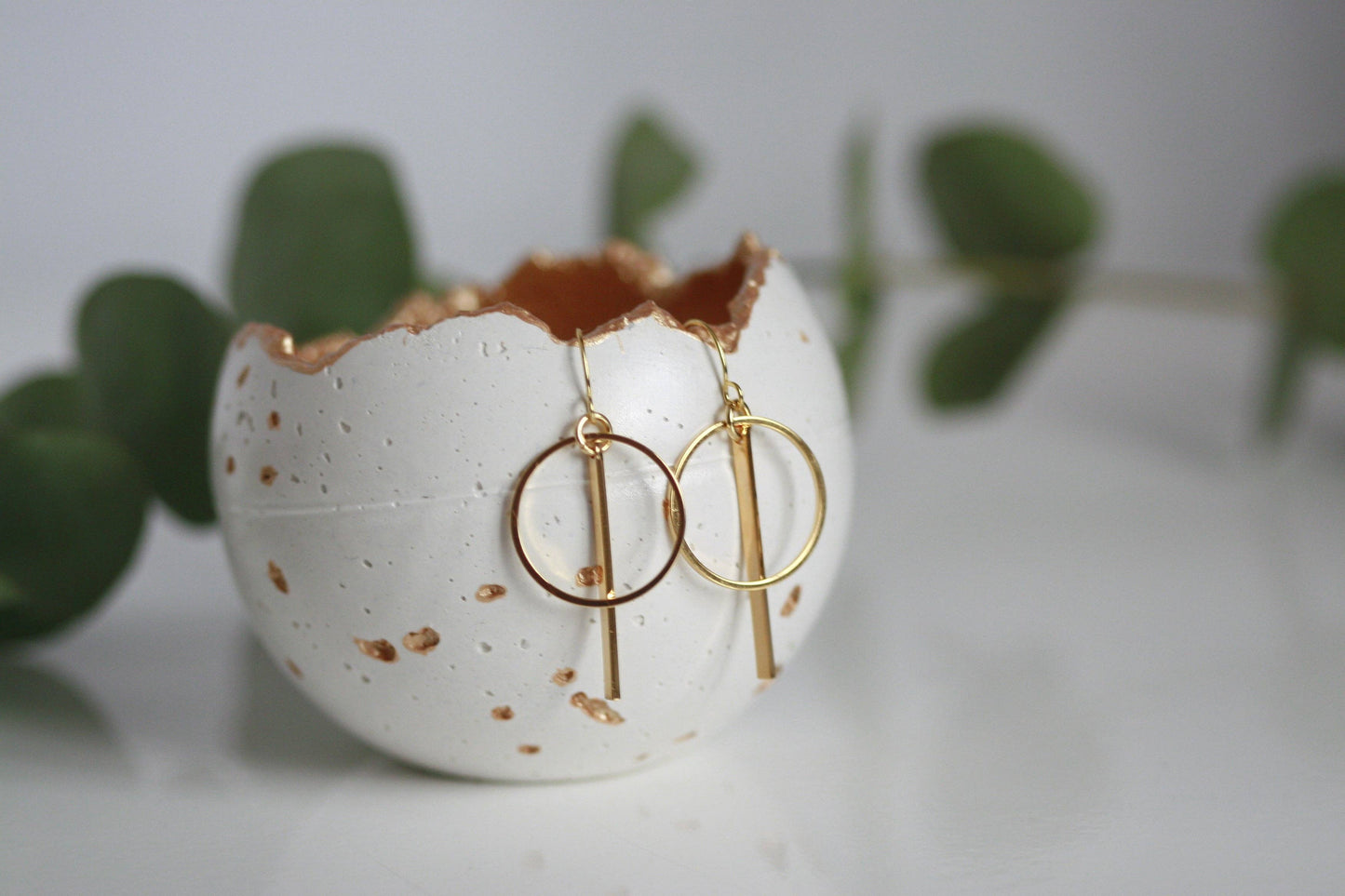 Delicate Geometric Earrings | Minimal