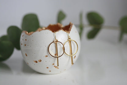 Delicate Geometric Earrings | Minimal