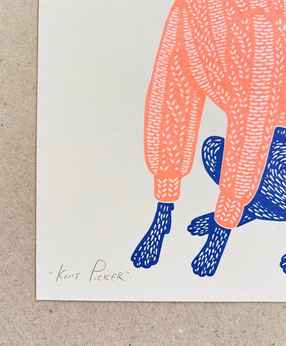 Knit Picker by Strangford Prints