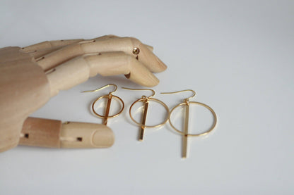 Delicate Geometric Earrings | Minimal