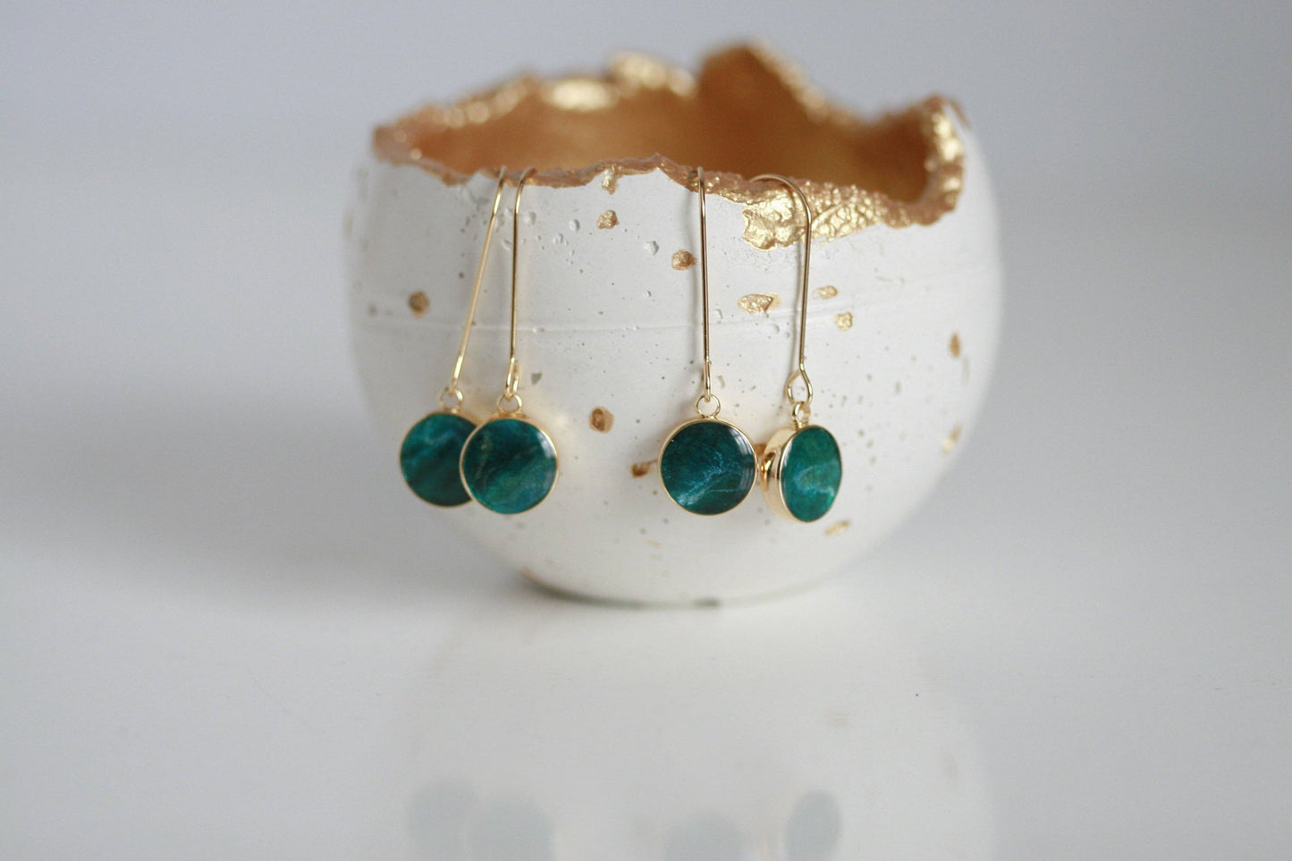 Waves & Shadows Earrings | Resin Jewellery
