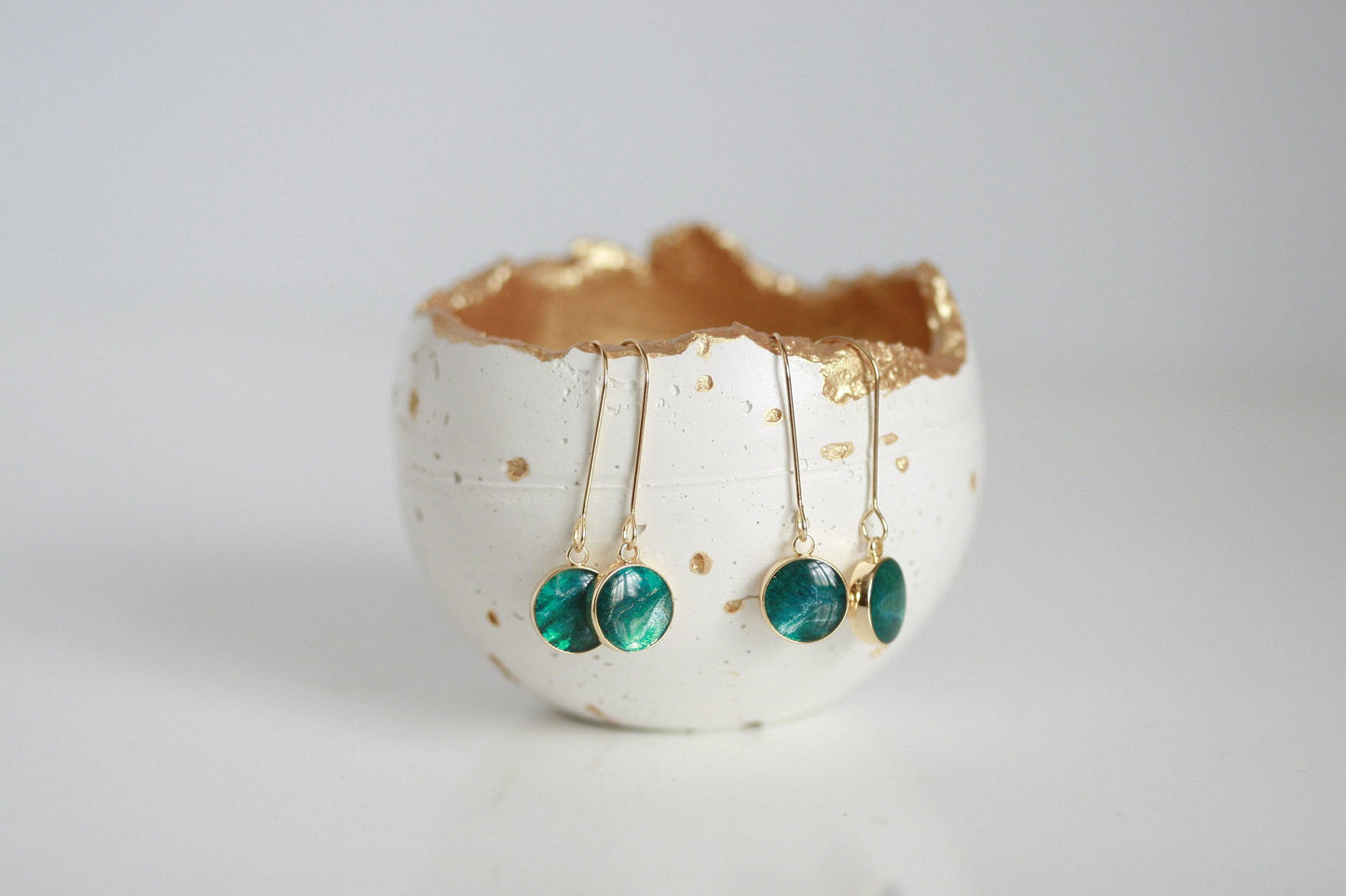 Waves & Shadows Earrings | Resin Jewellery
