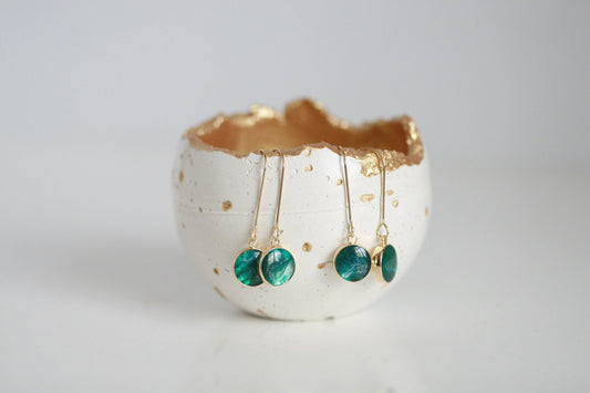 Waves & Shadows Earrings | Resin Jewellery
