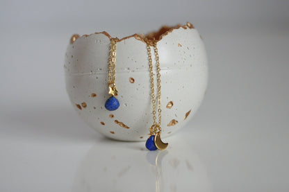 Kaiko - Dainty Crystal Necklace | Lapis Lazuli