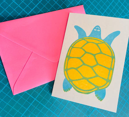 Riso Greetings Card -Turtle
