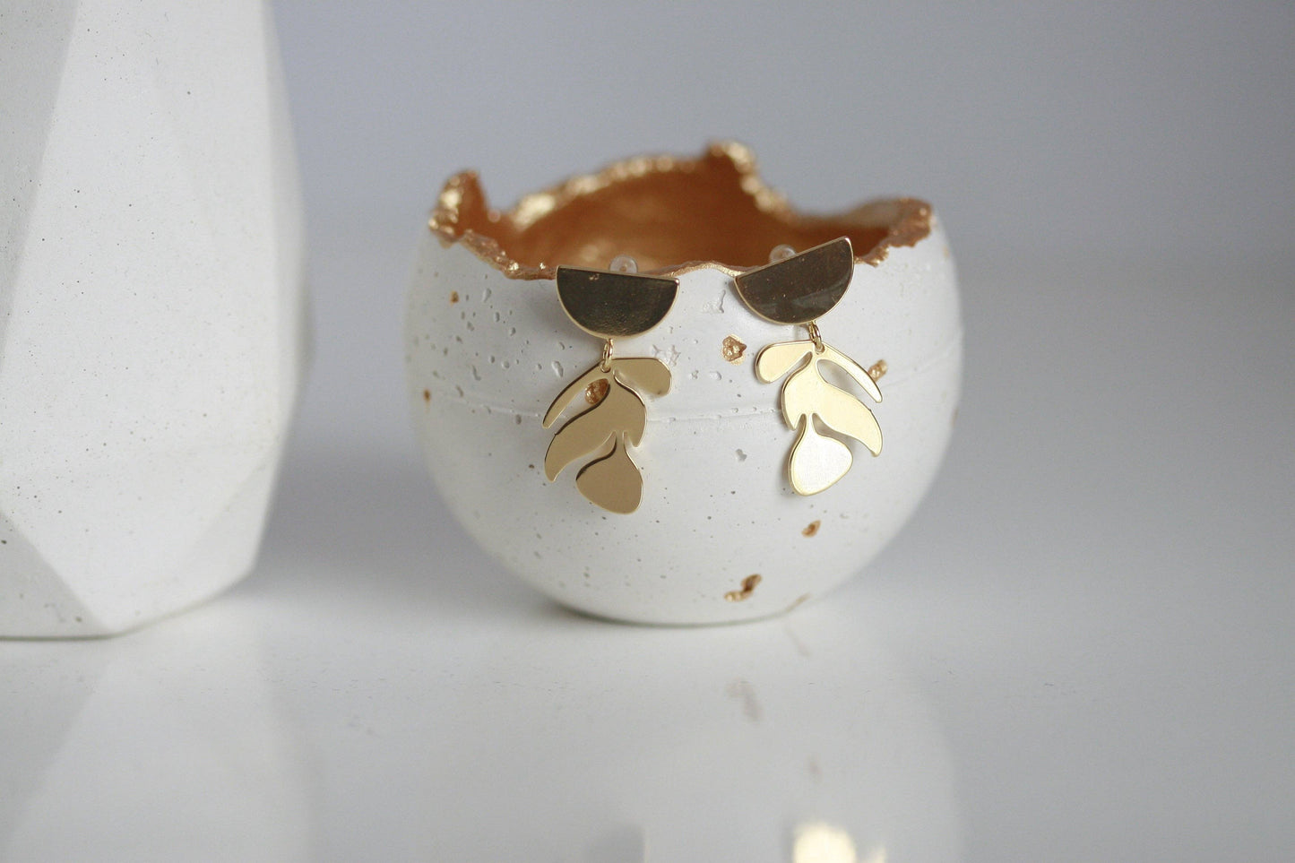 Leaf Earrings | Statement Studs