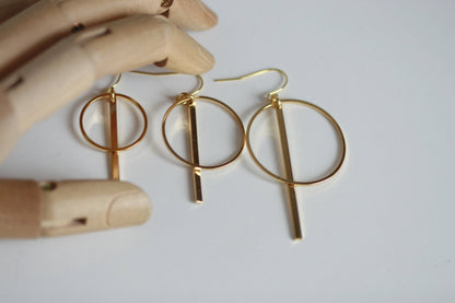 Delicate Geometric Earrings | Minimal