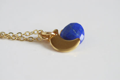 Kaiko - Dainty Crystal Necklace | Lapis Lazuli