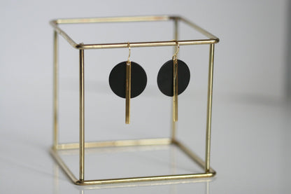 Black & Gold Statement Earrings