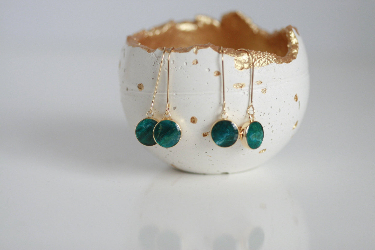 Waves & Shadows Earrings | Resin Jewellery