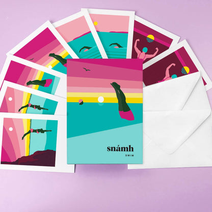 Swim Greeting Card Box