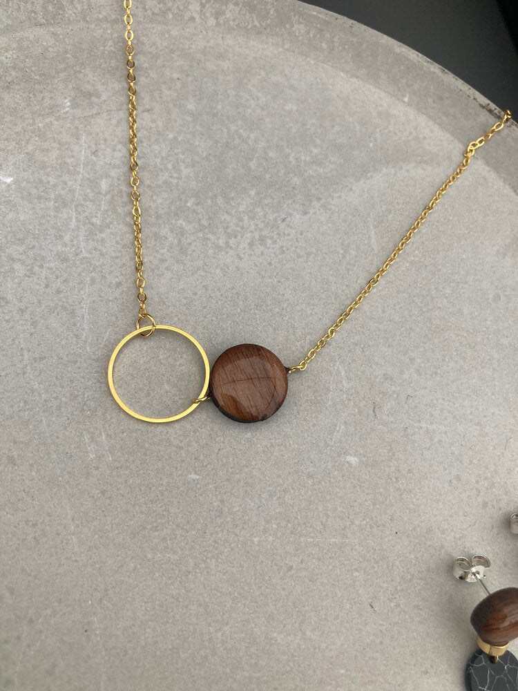 Double Circle necklace , Classic