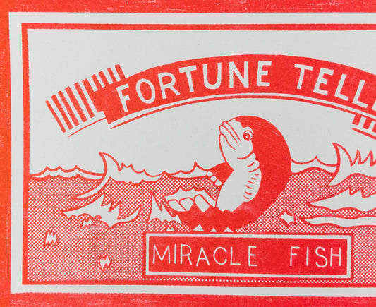 Miracle Fish - Nostalgic Riso Art Print by Strangford Prints