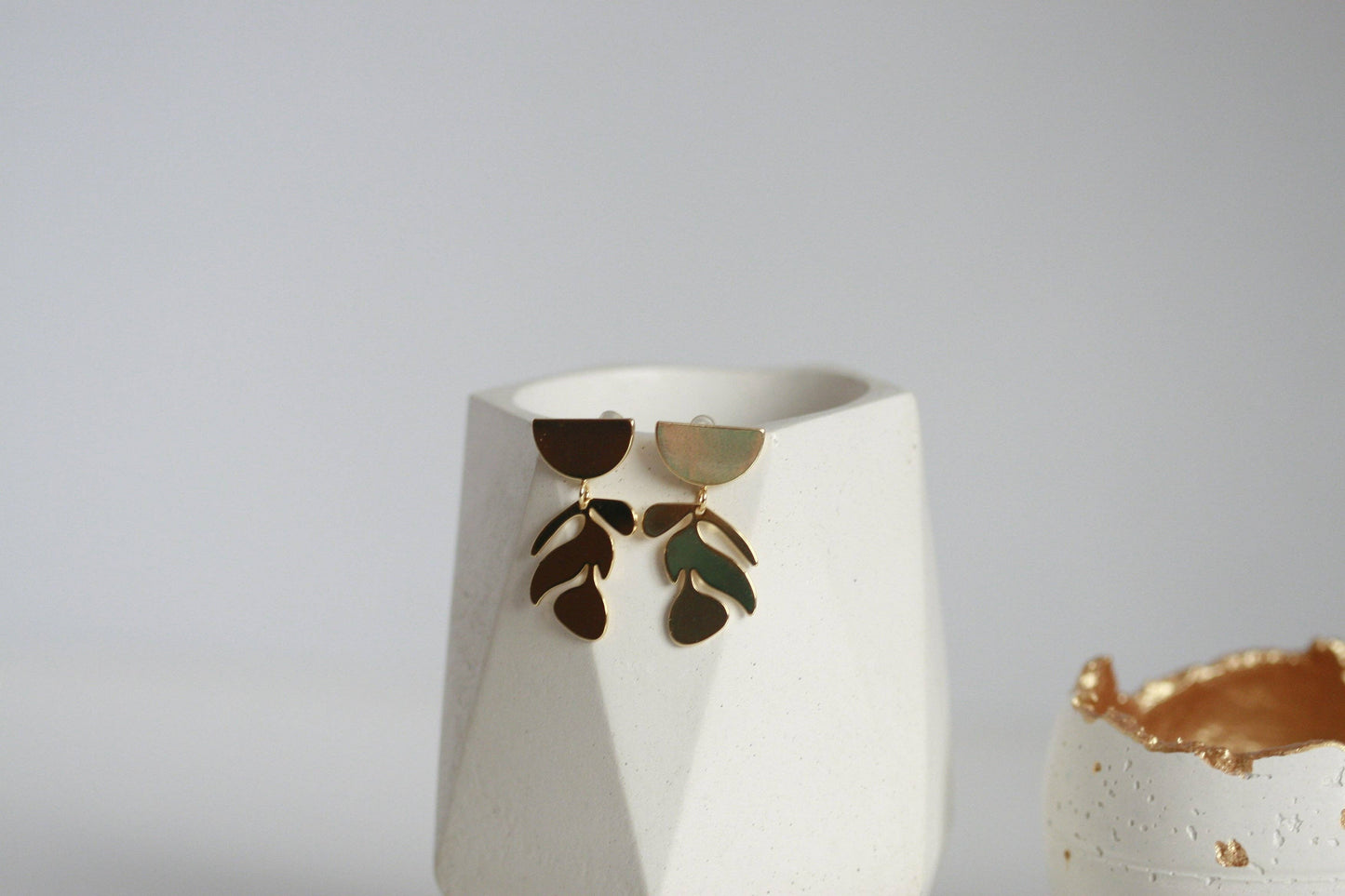 Leaf Earrings | Statement Studs