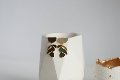 Leaf Earrings | Statement Studs
