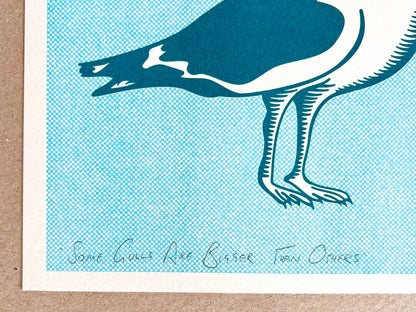 Some Gulls Are Bigger Than Others by Strangford Prints
