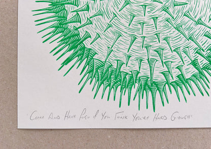 Come And Have Fugu If You Think You’re Hard Enough by Strangford Prints