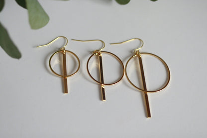 Delicate Geometric Earrings | Minimal