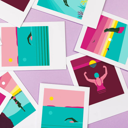 Swim Greeting Card Box