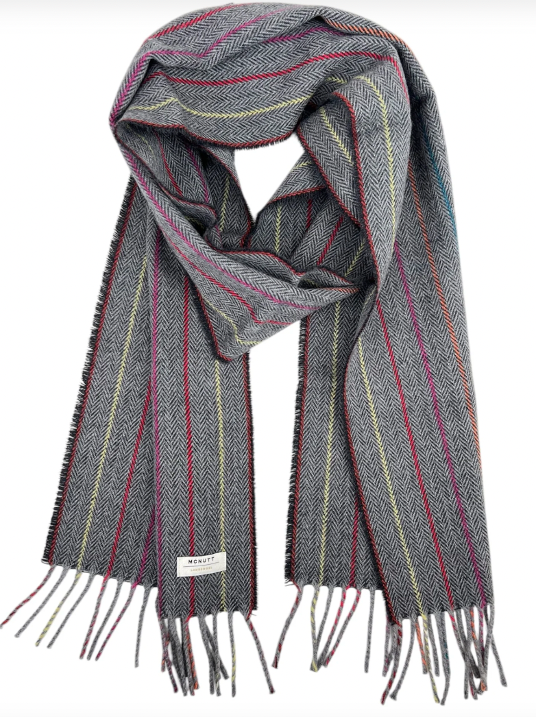 SCARF CHARCOAL RAINBOW