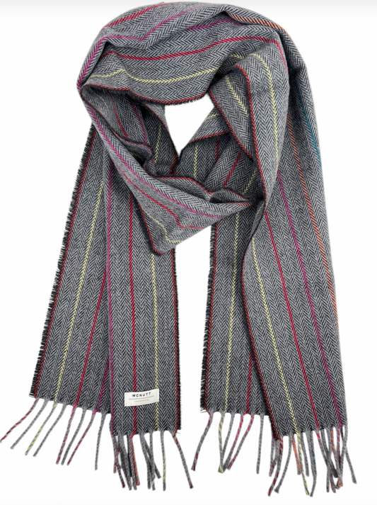 SCARF CHARCOAL RAINBOW