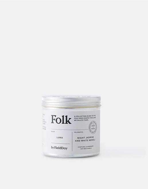 Folk Tin Collection - Luna Vegetable Soy Wax Candle