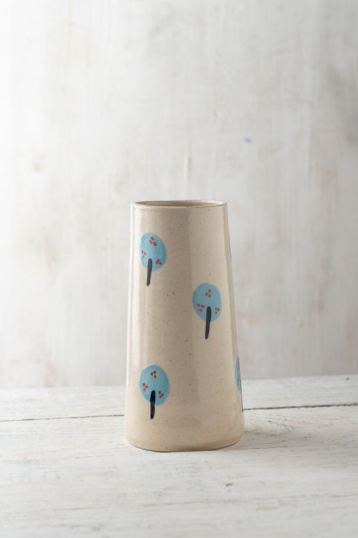 Large Tree Vase Blue