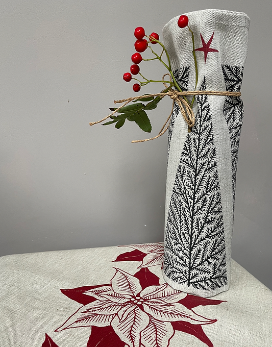 Teatowel:  Christmas Tree, Oatmeal