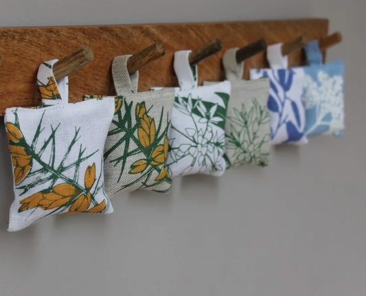 Irish linen Lavender Sachet : Various Designs