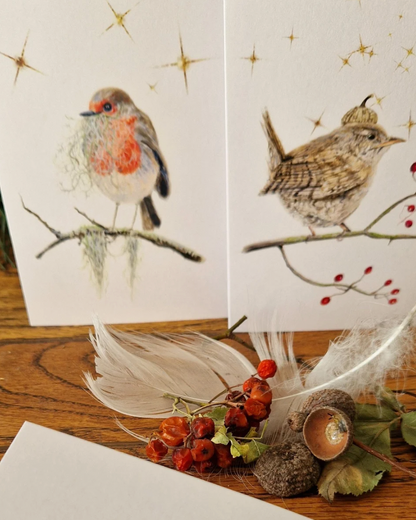 Winter Cards  by Enagh Farrell : "Stories from the Hedgerow"
