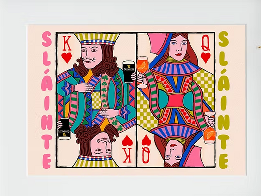 'King and Queen'print by Claudia McElhill (A4 Print Unframed)