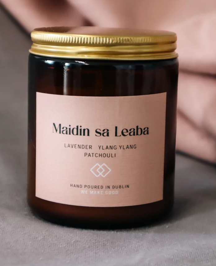 Maidin Sa Leaba Aromatherapy candle by We Make Good