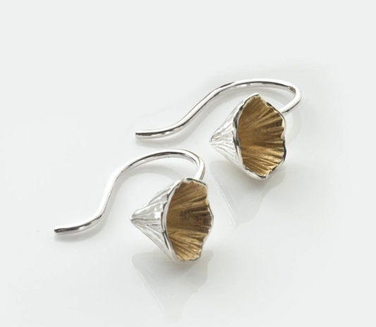 Shell Cone Drop Earrings 22ct plating Martina Hamilton