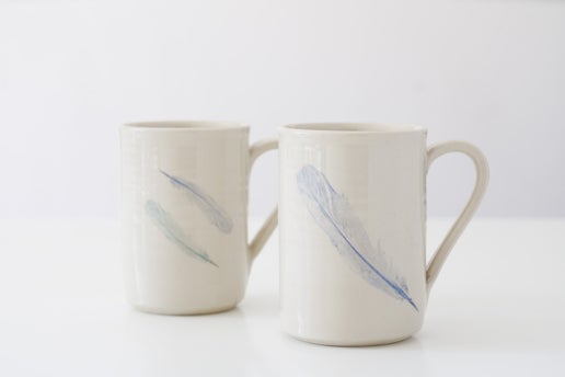 St Anne's Feather Mug