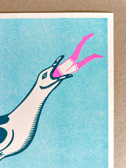 Some Gulls Are Bigger Than Others by Strangford Prints