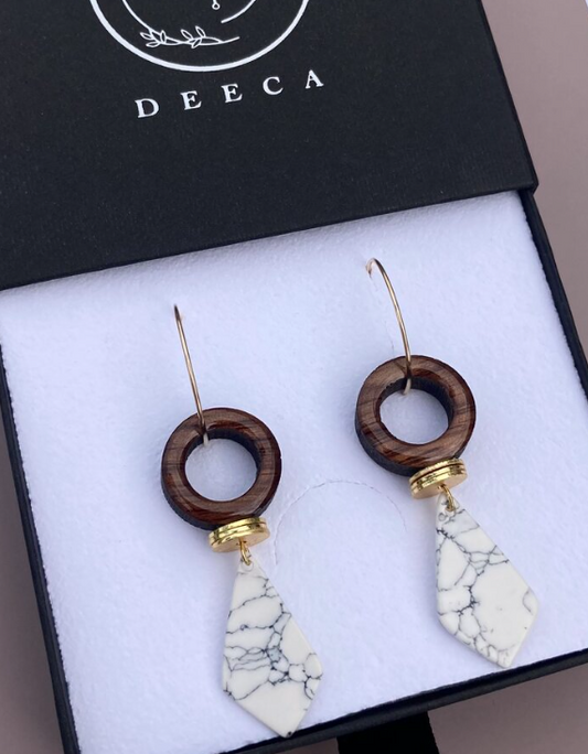 White Marble Hoops