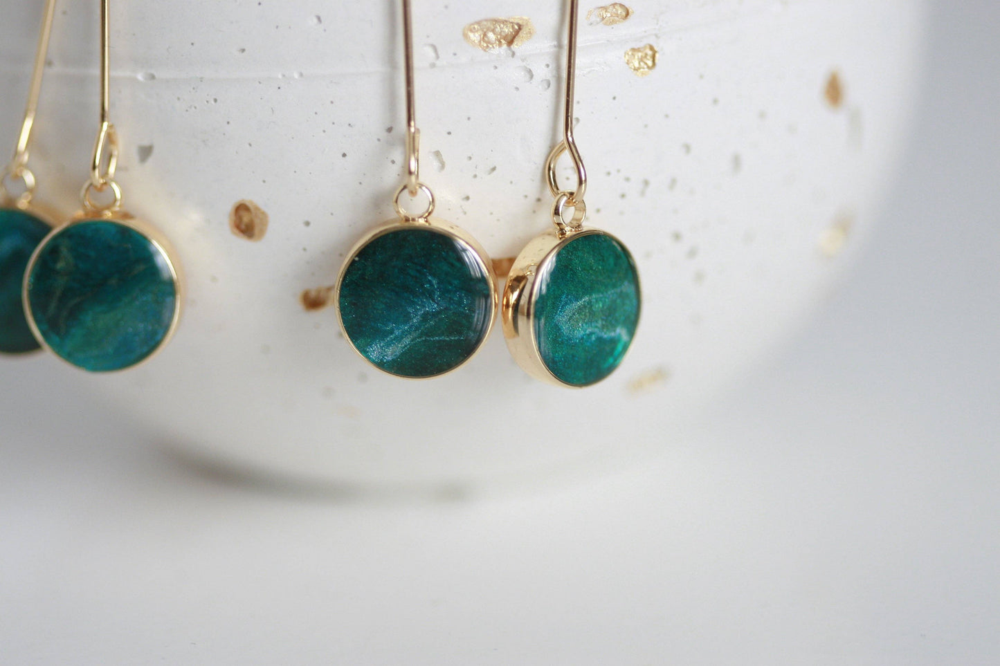 Waves & Shadows Earrings | Resin Jewellery