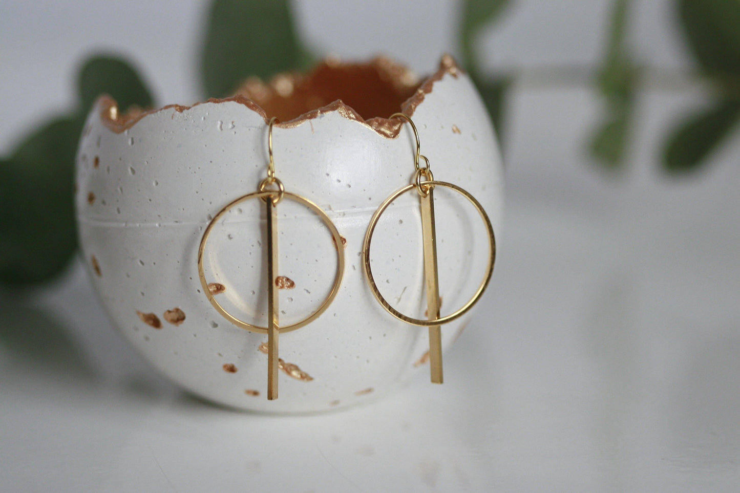 Delicate Geometric Earrings | Minimal