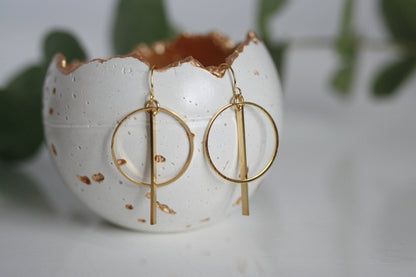 Delicate Geometric Earrings | Minimal