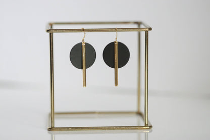 Black & Gold Statement Earrings