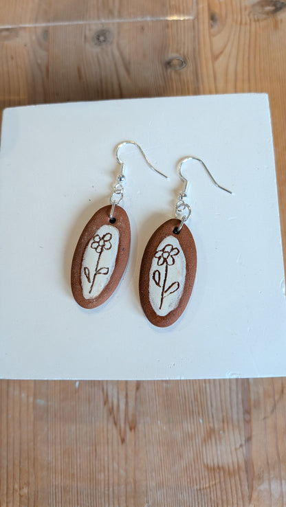 Flower Terracotta Brookwood earrings
